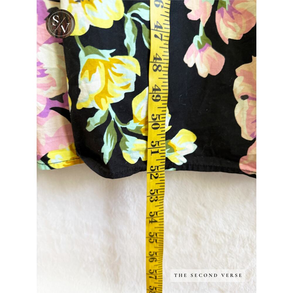 Who What Wear Black Boho Floral Maxi Dress Size Small - Picture 8 of 8